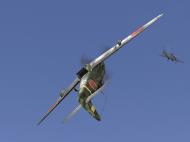 Asisbiz IL2 GB Ki 61 78 Sentai 2 Chutai dog fighting with 5AF P 38 Lightning V01