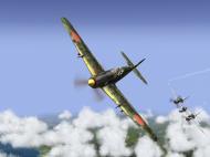 Asisbiz IL2 GB Ki 61 78 Sentai 2 Chutai dog fighting with 5AF P 38 Lightnings V04