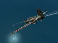 Asisbiz IL2 GB Ki 61 78 Sentai 2 Chutai dualing with a 5AF P 38 Lightning V02
