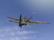 Asisbiz IL2 GB Ki 61 78 Sentai 2 Chutai dualing with a 5AF P 38 Lightning V04