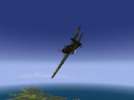 Asisbiz IL2 JP Ki 61 78 Sentai 3 Chutai banking left over Oro Bay New Guinea 1944 V01