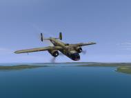 Asisbiz IL2 JP Ki 61 78 Sentai 3 Chutai dualing with 5AF B 25 Mitchells V03