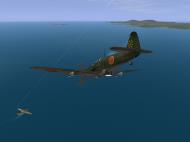 Asisbiz IL2 JP Ki 61 78 Sentai 3 Chutai dualing with 5AF B 25 Mitchells V04