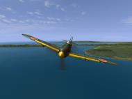 Asisbiz IL2 JP Ki 61 78 Sentai 3 Chutai dualing with 5AF B 25 Mitchells V08