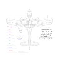 Asisbiz Artwork Nakajima Ki 84 Hayate technical drawing 1.32 scale drawn by J Temma 0C