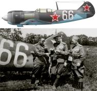Asisbiz Lavochkin La 5FN 40GvIAP White 66 with Alexander Efimovich Shvaryov left Ukrainian Front 1944 0A