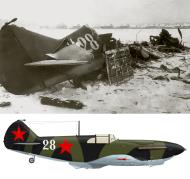 Asisbiz Lavochkin LaGG 3 25GvIAP White 28 destroyed at Pravdinsk airfield in the winter of 1941 42 01