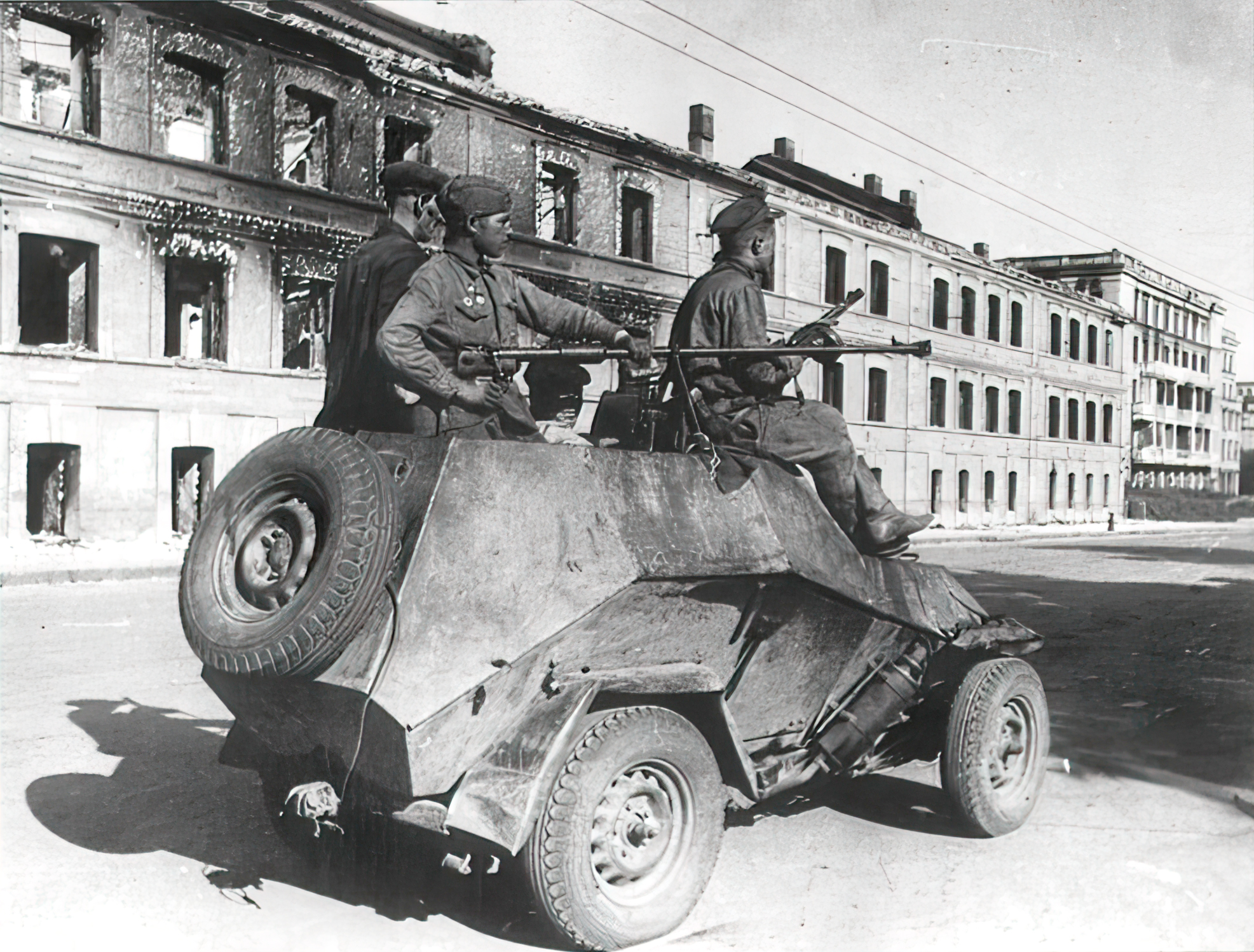 Army vehicle BA 64 ATR with soviet ground forces in Stalino Ukarain 01