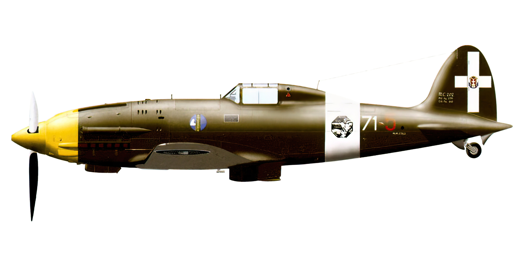 RA Macchi C.202 Folgore 1 Stormo 17 Gruppo 71SA 71 5 MM7763 0A