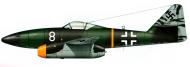 Asisbiz Messerschmitt Me 262A1a 3.EJG2 White 8 WNr 110400 Hesepe 1945 0A
