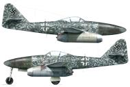 Asisbiz Messerschmitt Me 262A1a 7.EJG2 White 34 Brunnthal Bavaria Germany May 1945 0A