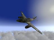 Asisbiz IL2 HM Me 262 Stab III.JG7 Blue 1 Rudolf Sinner leading the way V03