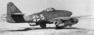 Asisbiz Messerschmitt Me 262A1a JV44 White 5 Eduard Schallmoser WNr 111745 Munich Apr 1945 Avions 165