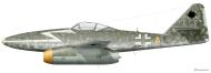 Asisbiz Messerschmitt Me 262A1a 3.KG(J)54 B3+AL WNr 170099 Giebelstadt Germany March 1945 0A
