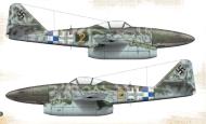 Asisbiz Messerschmitt Me 262A1a 3.KG(J)54 Yellow 2 Bohemia 1945 0A