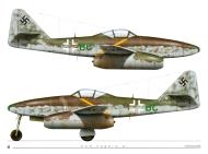 Asisbiz Messerschmitt Me 262A1a 7.KG(J)54 B3+BC Friedrich Gentsch Neuburg Germany March 1945 0A