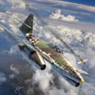 Asisbiz Messerschmitt Me 262A1a 9.KG(J)6 Yellow 5 Gunter Overdiek WNr 501232 Neuburg Germany March 1945 0D