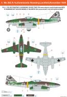 Asisbiz Messerschmitt Me 262A1a Kommando Nowotny White 4 Walter Nowotny WNr 110400 Hesepe 1944 0A