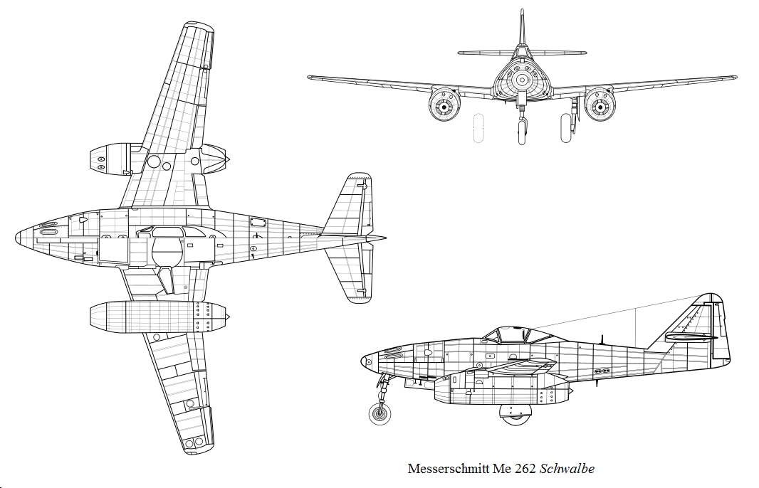 Art Me 262 Schwalbe blue print 0A