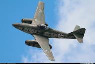 Asisbiz Airworthy Messerschmitt Me 262A 1c Schwalbe Replica flight show 01