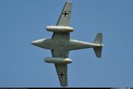 Asisbiz Airworthy Messerschmitt Me 262A 1c Schwalbe Replica flight show 05