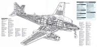 Asisbiz Artwork cutaway and technical details of Messerschmitt Me A 1a Schwalbe 0A