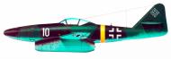 Asisbiz Messerschmitt Me 262A1a Swallow EKdo262 White 10 WNr 170041 Lechfeld Germany July 1944 0A