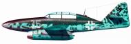 Asisbiz Messerschmitt Me 262B1a Swallow trainer White 35 WNr 110639 Lechfeld Germany May 1945 0A