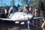 Asisbiz Messerschmitt Me 262A1a with US forces near Burgau Germany May 1945 01