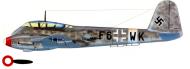 Asisbiz Messerschmitt Me 410A Hornisse 2.(F)122 F6+WK Italy 1943 0A