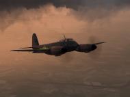 Asisbiz IL2 AS Me 410F 6.KG51 (9K+ZP) ambushing a Halifax formation over England V12