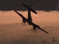 Asisbiz IL2 AS Me 410F 6.KG51 (9K+ZP) ambushing a Halifax formation over England V25