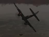 Asisbiz IL2 AS Me 410F 6.KG51 (9K+ZP) ambushing a Halifax formation over England V50