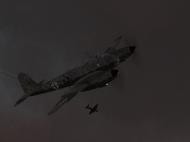 Asisbiz IL2 AS Me 410F 6.KG51 (9K+ZP) ambushing a Halifax formation over England V52