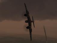 Asisbiz IL2 AS Me 410F 6.KG51 (9K+ZP) ambushing a Halifax formation over England V56