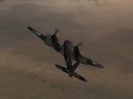 Asisbiz IL2 AS Me 410F 6.KG51 (9K+ZP) downs Halifax LK789 of RAF 76 Sqn Dibbins over England V03