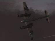 Asisbiz IL2 AS Me 410F 6.KG51 (9K+ZP) pushing the stall limits over England 1944 02