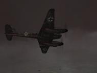 Asisbiz IL2 AS Me 410F 6.KG51 (9K+ZP) stalking a Halifax formation over England V15