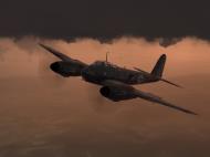 Asisbiz IL2 AS Me 410F 6.KG51 9K+ZP pushing the stall limits over England 1944 17