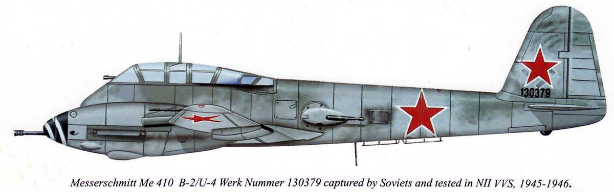 Messerschmitt Me 410B2 Hornisse USSR NII VV5 Ramienskoje Russia 1945 0C