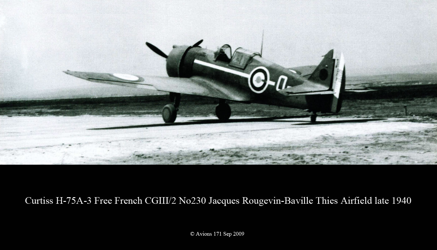 curtiss - AZ 1/72 ... H-75c1 de chez CURTISS - avion FAFL de MILAN... Curtiss-Hawk-H-75A3-Free-French-CGIII.2-No230-Jacques-Rougevin-Baville-Thies-1940-01