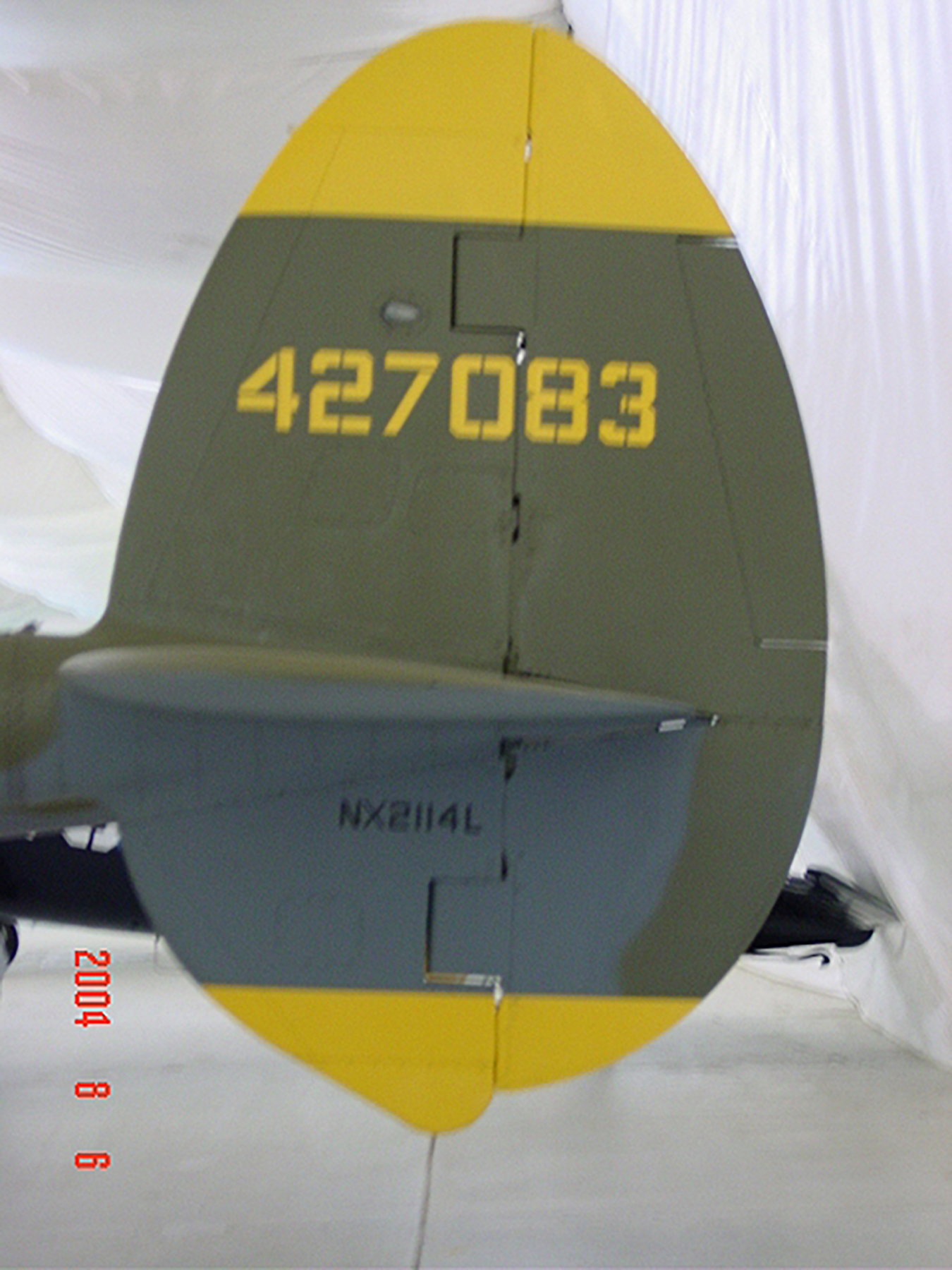 44-27083 P-38J Lightning as 12AF 14FG48FS ESC Tangerine Warbird NX2114L 03