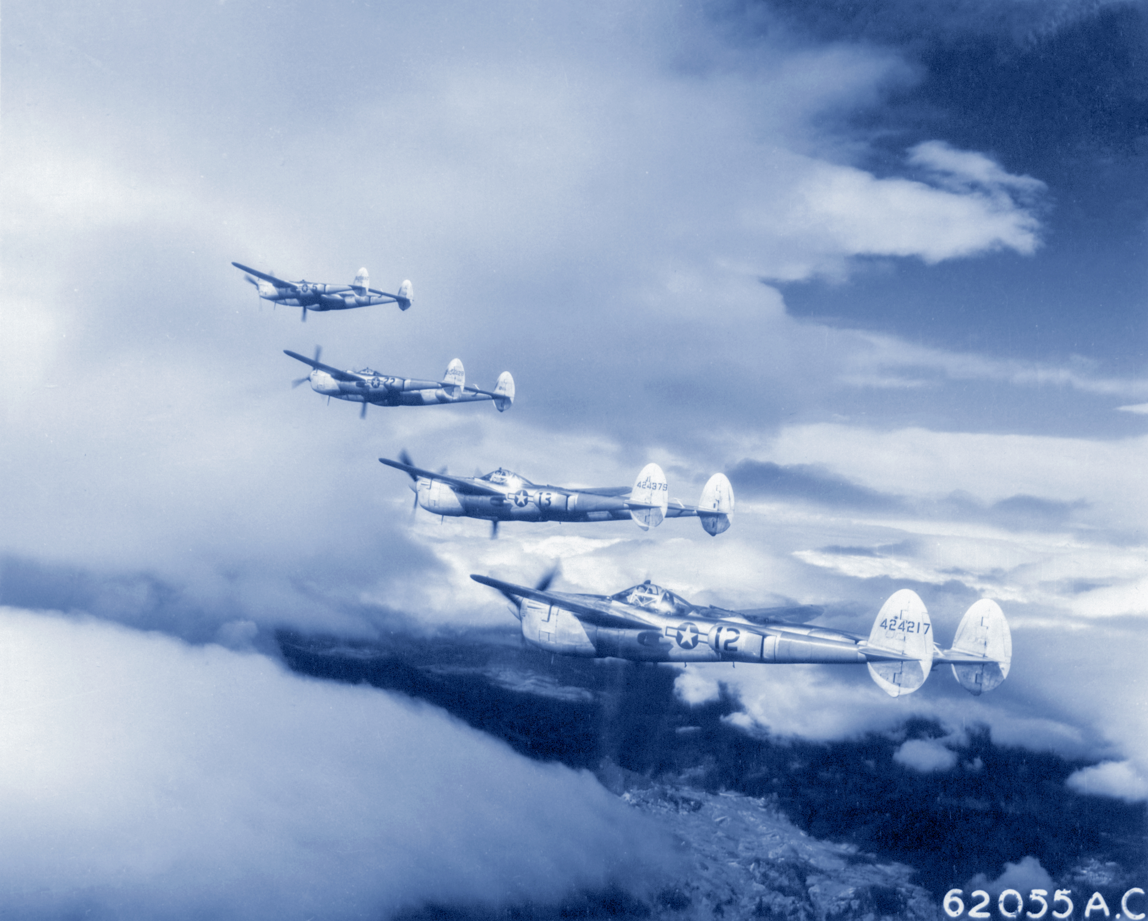 43-28650 P-38J Lightning 15AF 1FG27FS 5 Sweet Sue Nellie Ann escort mission over Yugoslavia 11th Nov 1944 NA486