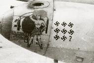 Asisbiz Lockheed P-38 Lightning 12AF 1FG27FS La Muheca Plata Lt Phil Tover nose art left side North Africa 01