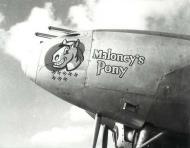 Asisbiz Lockheed P-38 Lightning 12AF 1FG27FS Maloney's Poney nose art left side North Africa 01
