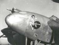 Asisbiz Lockheed P-38 Lightning 12AF 1FG27FS Sleepy Time Gal nose art left side North Africa 01
