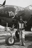 Asisbiz Lockheed P-38 Lightning 12AF 1FG71FS My Jane nose art left side North Africa 01