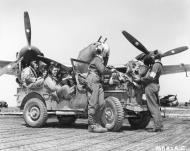 Asisbiz Lockheed P-38 Lightning 15AF 1FG94FS named 88 foreground as pilots return from a mission Italy 1944 01