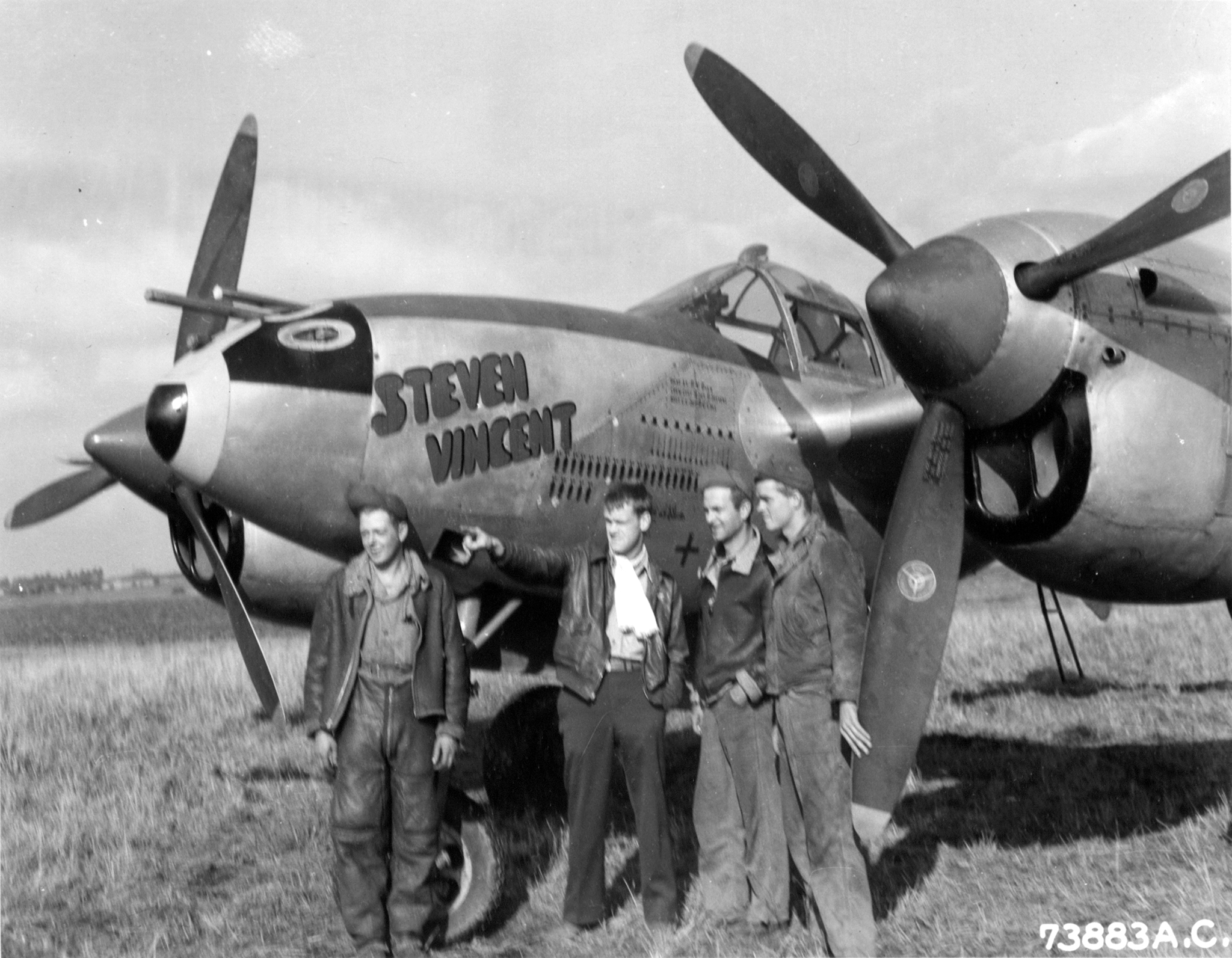 Lockheed P-38J Lightning 9AF 367FG Steven Vincent at Podington 1944 342 FH 000515