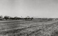 Asisbiz Lockheed P-38 Lightnings 474FG430FS pass Douglas C 47A Skytrains from 314TCG321TCS CS in Germany 20th April 1945 01